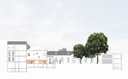 Museum of Ixelles project – Cross section A