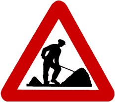 Panneau travaux routiers NL