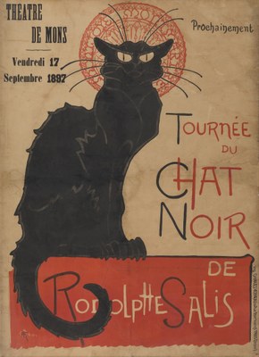 Théophile-Alexandre Steinlen, Tournée du Chat Noir. Théâtre de Mons, 1896
